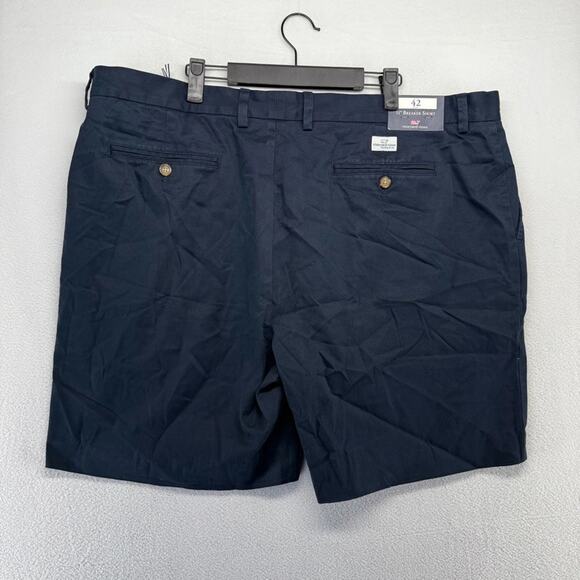Vineyard Vines Shorts Men's 42 Blue Navy Chino Khaki Altered Breaker Golf NEW - Picture 8 of 11